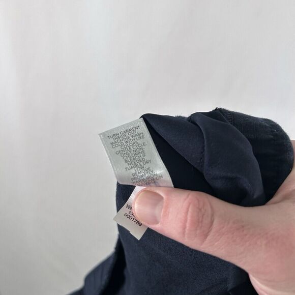 J Jill Pants Women's 6 Solid Black Mid Rise Pull On Elastic Waist Zip Pockets - Picture 10 of 10